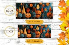 Halloween Pumpkins Mug Wrap Design, Halloween Mug Design Product Image 2