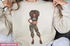 Empowering Black Girl Clipart PNG Product Image 1