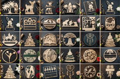 Mega Laser Cut svg Bundle, Wall Art Bundle, laser cut file Product Image 2