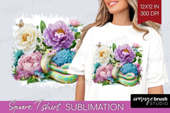 Magical Forest Square Tshirt Background - Fantasy PNG Product Image 1