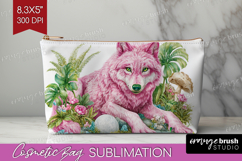 Magical Forest Cosmetic Bag - Fantasy Makeup Bag PNG Product Image 1