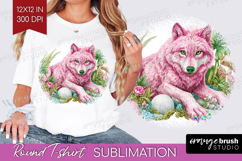 Magical Forest Round Tshirt Background - Fantasy PNG Product Image 1