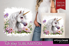 Magical Forest Tote Bag - Fantasy Tote Bag PNG Sublimation Product Image 1