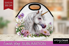Magical Forest Lunch Bag - Fantasy Lunch Bug PNG Sublimation Product Image 1