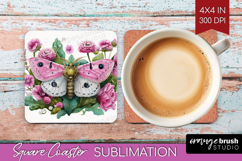Magical Forest Square Coaster - Fantasy Coaster PNG Product Image 1
