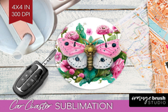 Magical Forest Car Coaster - Fantasy Coaster PNG Sublimation Product Image 1