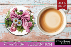 Magical Forest Round Coaster - Fantasy Coaster PNG Product Image 1