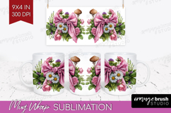 Magical Forest Mug Wrap - Fantasy Mug PNG Sublimation Product Image 1