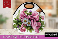 Magical Forest Lunch Bag - Fantasy Lunch Bug PNG Sublimation Product Image 1