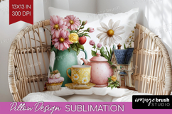 Magical Forest Pillow Sublimation - Fantasy Pillow Cover PNG Product Image 1