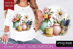 Magical Forest Round Tshirt Background - Fantasy PNG Product Image 1