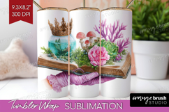 Magical Forest Tumbler Wrap - Fantasy Tumbler PNG Product Image 1