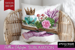 Magical Forest Pillow Sublimation - Fantasy Pillow Cover PNG Product Image 1