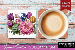 Magical Forest Square Coaster - Fantasy Coaster PNG Product Image 1