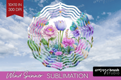 Magical Forest Wind Spinner Sublimation PNG - Fantasy Round Product Image 1
