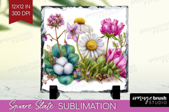 Magical Forest Slate PNG - Fantasy Square Slate Sublimation Product Image 1