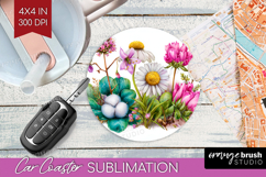 Magical Forest Car Coaster - Fantasy Coaster PNG Sublimation Product Image 1