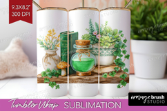 Magical Forest Tumbler Wrap - Fantasy Tumbler PNG Product Image 1