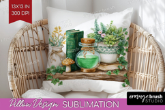 Magical Forest Pillow Sublimation - Fantasy Pillow Cover PNG Product Image 1