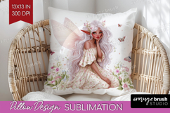 Magical Forest Pillow Sublimation - Fantasy Pillow Cover PNG Product Image 1