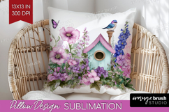 Magical Forest Pillow Sublimation - Fantasy Pillow Cover PNG Product Image 1