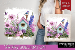 Magical Forest Tote Bag - Fantasy Tote Bag PNG Sublimation Product Image 1