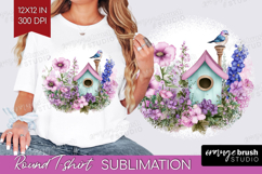 Magical Forest Round Tshirt Background - Fantasy PNG Product Image 1