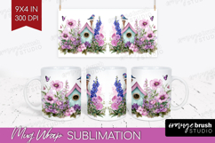 Magical Forest Mug Wrap - Fantasy Mug PNG Sublimation Product Image 1