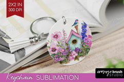 Magical Forest Keychain PNG - Fantasy Keychain Sublimation Product Image 1