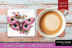 Magical Forest Square Coaster - Fantasy Coaster PNG Product Image 1