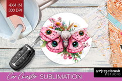 Magical Forest Car Coaster - Fantasy Coaster PNG Sublimation Product Image 1