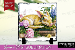 Magical Forest Slate PNG - Fantasy Square Slate Sublimation Product Image 1