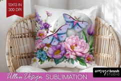 Magical Forest Pillow Sublimation - Fantasy Pillow Cover PNG Product Image 1