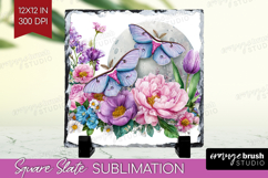 Magical Forest Slate PNG - Fantasy Square Slate Sublimation Product Image 1