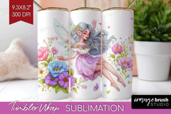 Magical Forest Tumbler Wrap - Fantasy Tumbler PNG Product Image 1