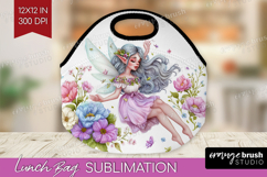 Magical Forest Lunch Bag - Fantasy Lunch Bug PNG Sublimation Product Image 1