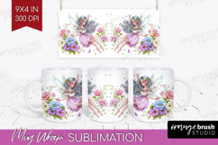 Magical Forest Mug Wrap - Fantasy Mug PNG Sublimation Product Image 1