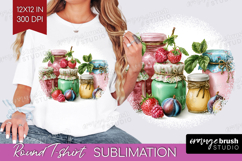 Magical Forest Round Tshirt Background - Fantasy PNG Product Image 1