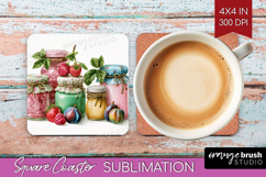 Magical Forest Square Coaster - Fantasy Coaster PNG Product Image 1