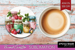 Magical Forest Round Coaster - Fantasy Coaster PNG Product Image 1