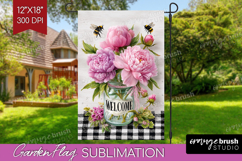 Farmhouse Garden Flag Sublimation - Country Welcome Sign PNG Product Image 1