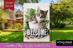 Farmhouse Garden Flag Sublimation - Country Welcome Sign PNG Product Image 1