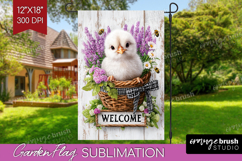 Farmhouse Garden Flag Sublimation - Country Welcome Sign PNG Product Image 1