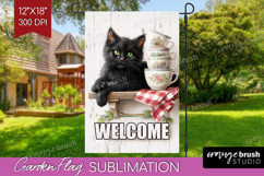 Farmhouse Garden Flag Sublimation - Country Welcome Sign PNG Product Image 1