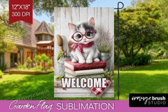 Farmhouse Garden Flag Sublimation - Country Welcome Sign PNG Product Image 1