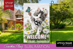 Farmhouse Garden Flag Sublimation - Country Welcome Sign PNG Product Image 1