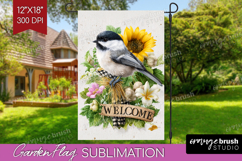 Farmhouse Garden Flag Sublimation - Country Welcome Sign PNG Product Image 1