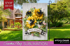 Farmhouse Garden Flag Sublimation - Country Welcome Sign PNG Product Image 1