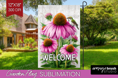 Farmhouse Garden Flag Sublimation - Country Welcome Sign PNG Product Image 1