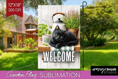 Farmhouse Garden Flag Sublimation - Country Welcome Sign PNG Product Image 1